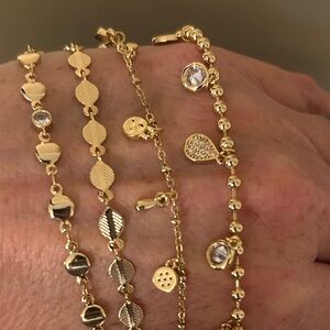 Ettika Gold Stacking Bracelet Set 18k plated